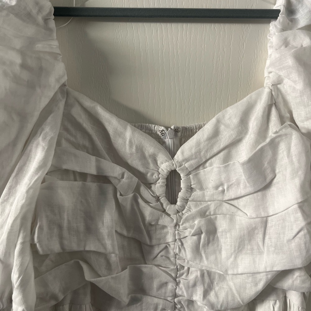 DISSH White Off-Shoulder Midi Dress - Picture 6 of 8